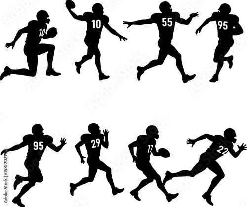 American Football Player Helmet  vector bundle