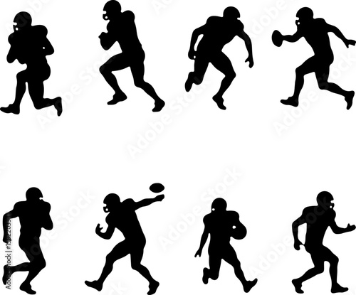 American Football Player Helmet  vector bundle