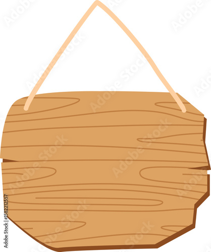 Hanging Wooden Sign