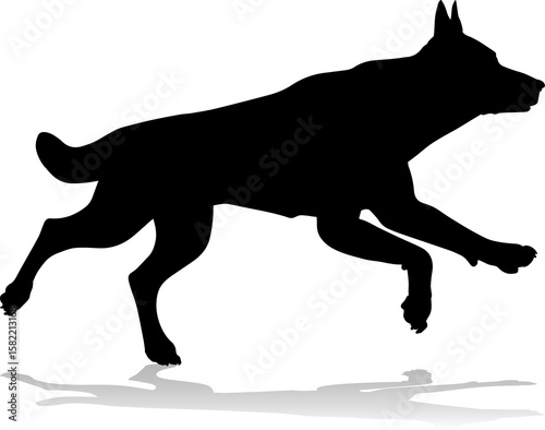 Dog Silhouette Pet Animal