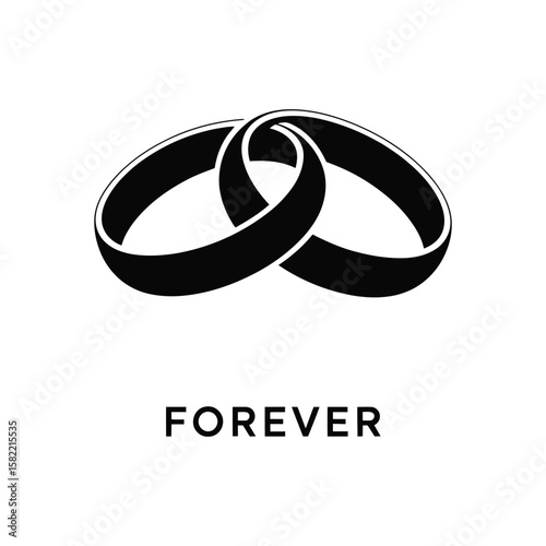 wedding rings vector