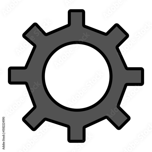 Settings Gearwheel Mechanic Wheel Configuration , Vector Illustration !