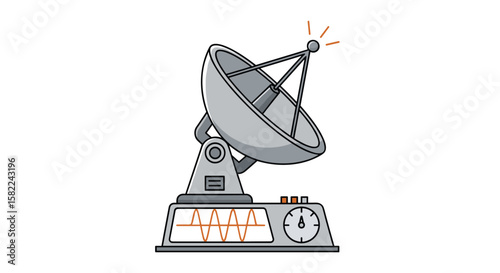 Advanced satellite dish technology for global communication and scientific discovery exploration