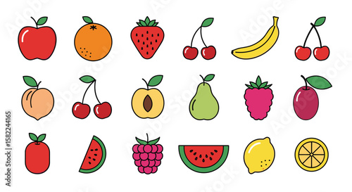 A wholesome collection of fresh ripe fruits for healthy eating choices