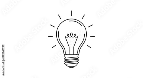 Bright idea illuminating concept symbolizing innovation and new solutions creative spark lighting up opportunities