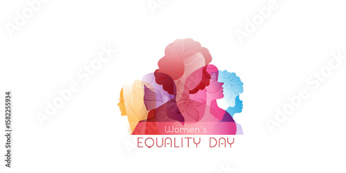 Women's Equality Day banner. International Women's Day banner concept. August 26.can use for, landing page, template, ui, web, mobile app, poster, banner, flyer, background