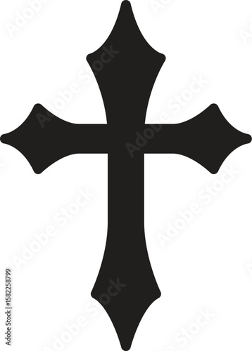 Christian Cross Set Vector Design on White Background.
