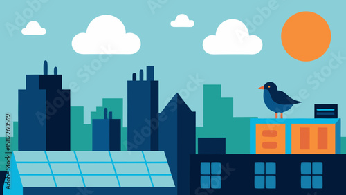 vector illustration of a city