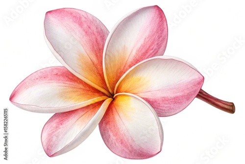 Frangipani flower isolated on White Background