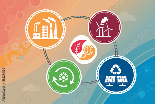 Sensational Circular Energy Economy Info Original Concept Design Rich Luxurious Quality Excellent for Creative Portfolio Work Creative Industry Standard Photography Creative Asset