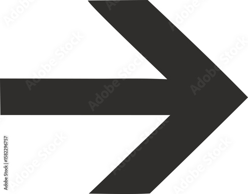 Right Arrow: A clean and minimalist illustration of a right arrow, indicating direction and providing visual guidance with precision and clarity.
