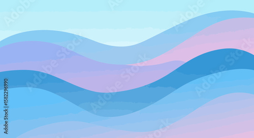 Abstract Wavy Background in Pastel Gradient
