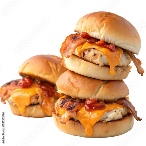Delicious Chicken Bacon Ranch Sliders: Recipe & Food Photography