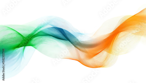 Indian flag was waving. 15 August, 26 January, republic day, Independence Day