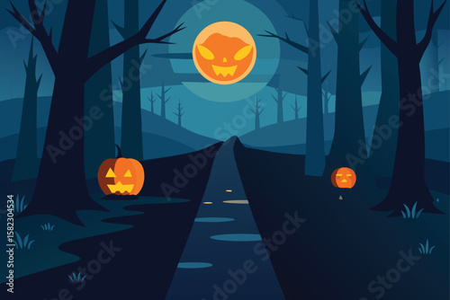 halloween night background