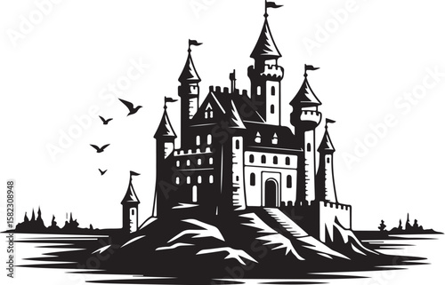 Medieval Castle Silhouette Bundle