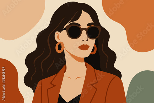 vector illustration of a woman