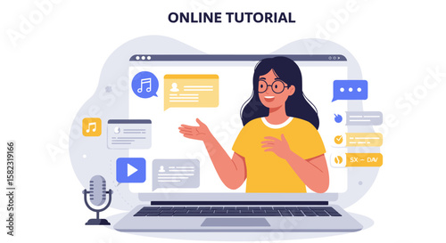 Engaging online tutorial with diverse multimedia elements for interactive learning