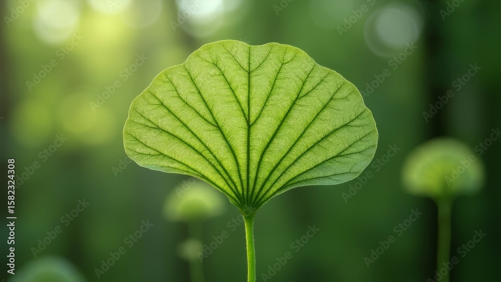 Fototapeta premium Green Leaf Forest Natural Scene