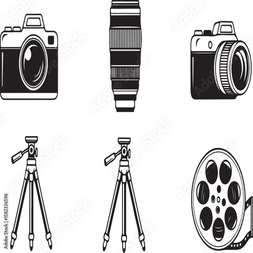 Digital camera and lens, essential technology for modern video and photo production