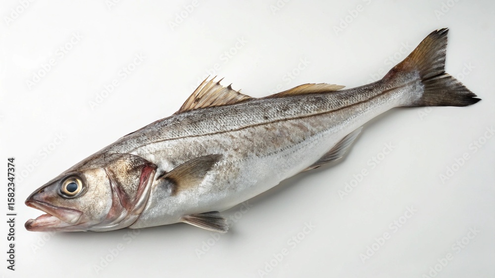 Fototapeta premium Haddock on studio background
