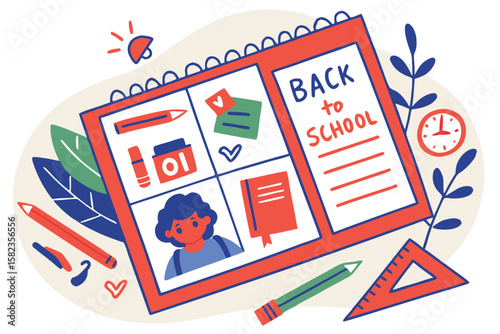 Back to School Bulletin Board Vector