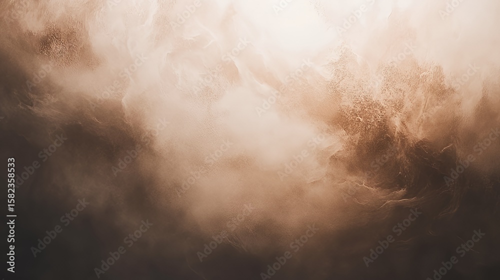 Obraz premium Abstract Brown and Beige Cloud Formation Image
