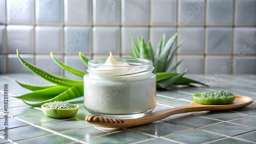 Nourishing Aloe Vera Cream with Lime Zest for Skin Care