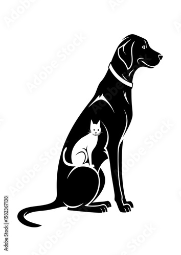 black cat silhouette