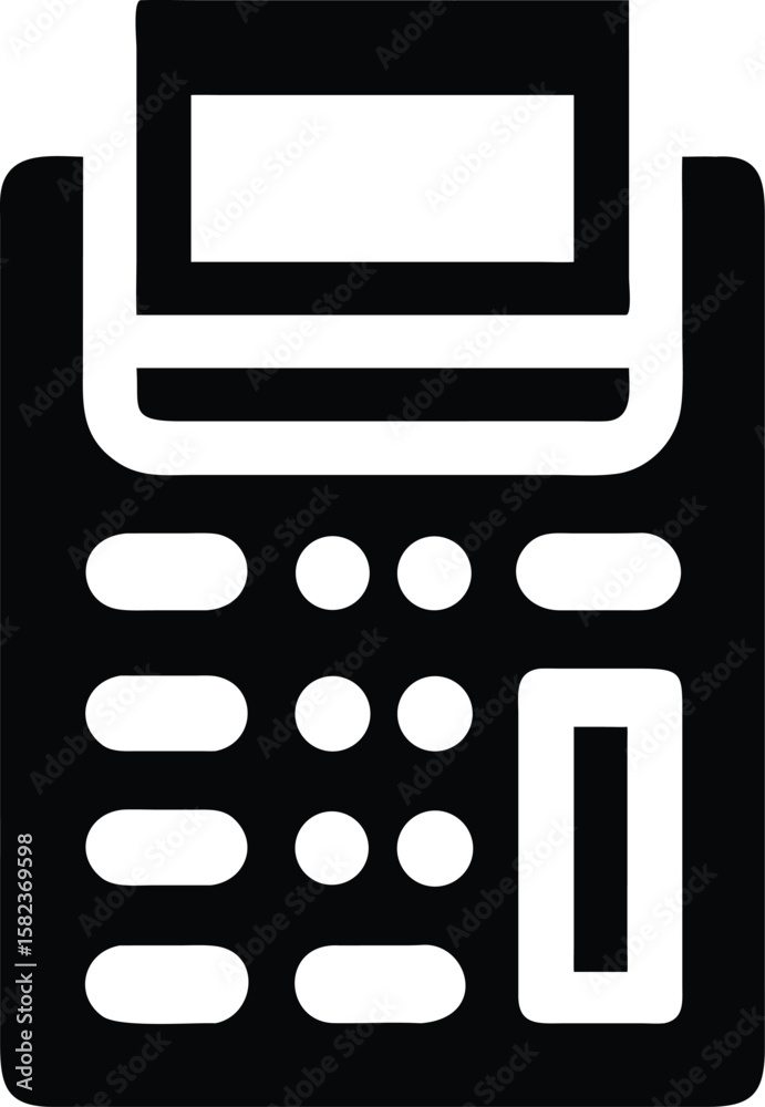Fototapeta premium Credit card terminal icon