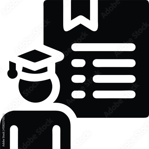 Graduation and diploma icon