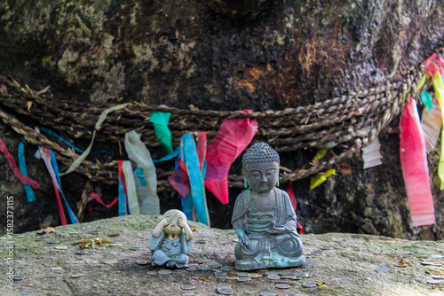 buddha statue in wat phra si sanphet in ayutthaya thailand