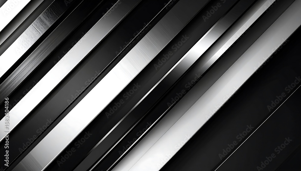 Obraz premium Abstract metallic stripes diagonal pattern