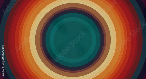 Retro Colorful Circles Abstract Background Design for Modern Websites and Presentations