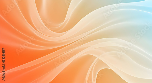 Abstract Orange Blue Wave Background Design Texture
