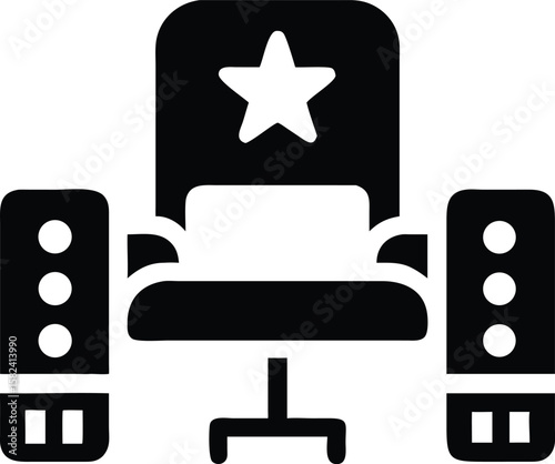 Presidential office icon symbol concept vector