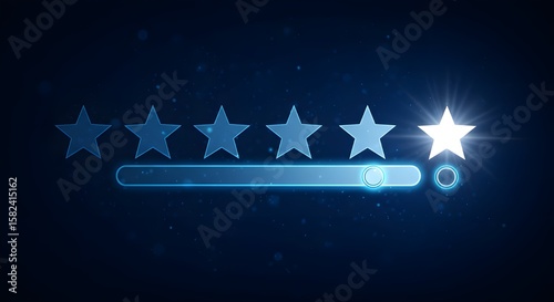  Five Star Rating, Customer Review, Quality Service, Excellent Feedback Evaluation