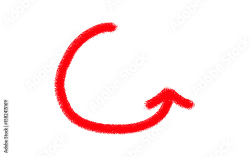 Elegant Hand-Drawn Red Arrow Icons Arrows for circle