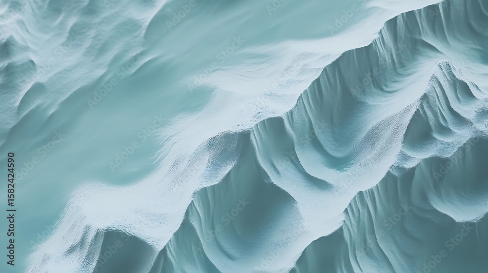 Obraz premium Abstract icy landscape