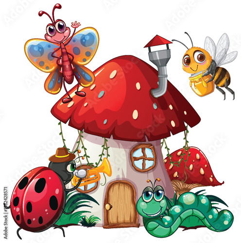 Whimsical Insect Band by Mushroom House
