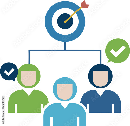 Team Goals Alignment Concept Colleagues Setting Priorities