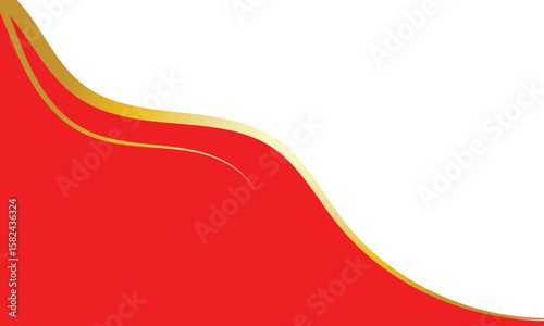 Letterhead Header Divider Template Set with gold Wave . Vector Illustration . EPS 10 . 