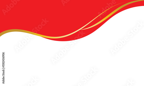 Letterhead Header Divider Template Set with gold Wave . Vector Illustration . EPS 10 . 