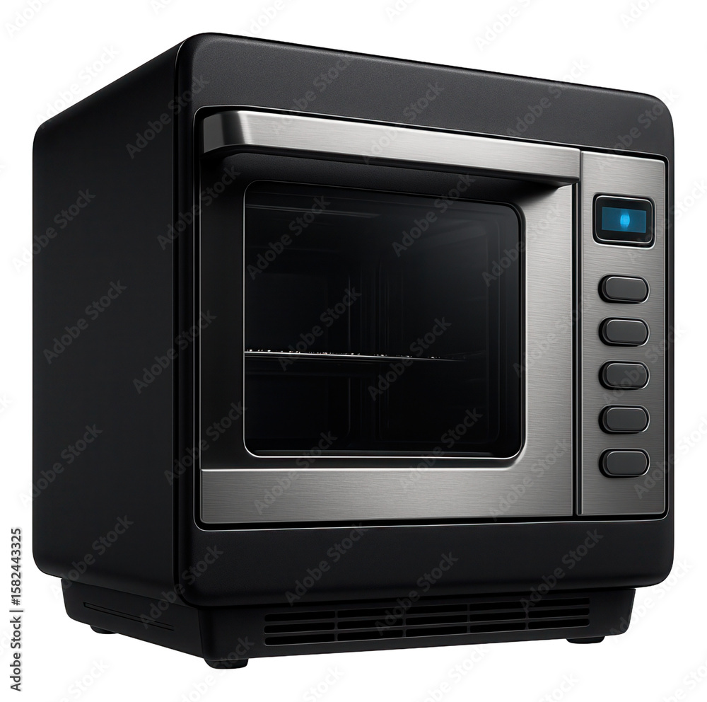 Fototapeta premium A compact freestanding oven for office break rooms, providing convenient meal preparation options for employees.