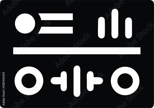 Audio mixer control icon vector illustration