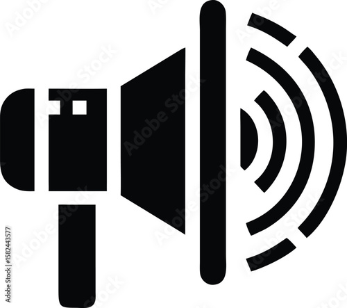Loudspeaker icon for communication