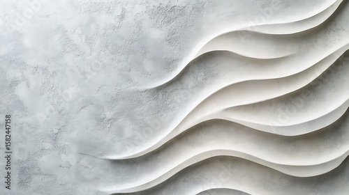 Abstract wavy pattern on textured surface