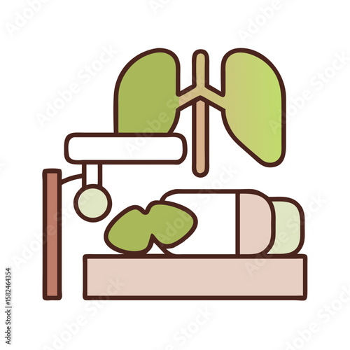 icu icon minimal design Colored Outline Icon Symbol Pictogram Outline