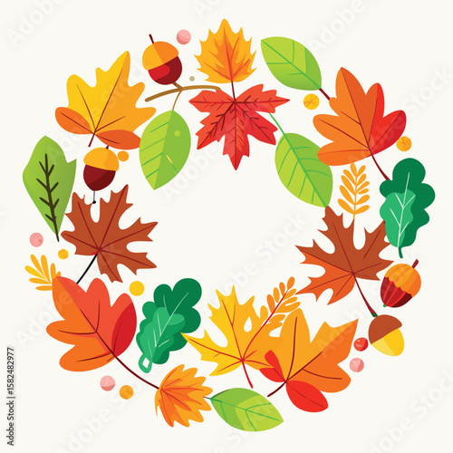 Autumn leaf patterns, vectors, and seamless backgrounds illustrate the fall season's vibrant orange, yellow, and green foliage