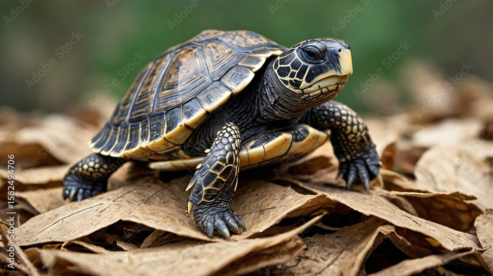 turtle on the forest turtle on the forest